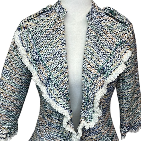 Nick & Mo Fringes Ruffled Detail Jacket - Picture 2 of 6